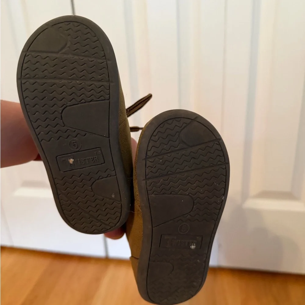 Twister Brown Kids Moccasin Lace-Up Shoes